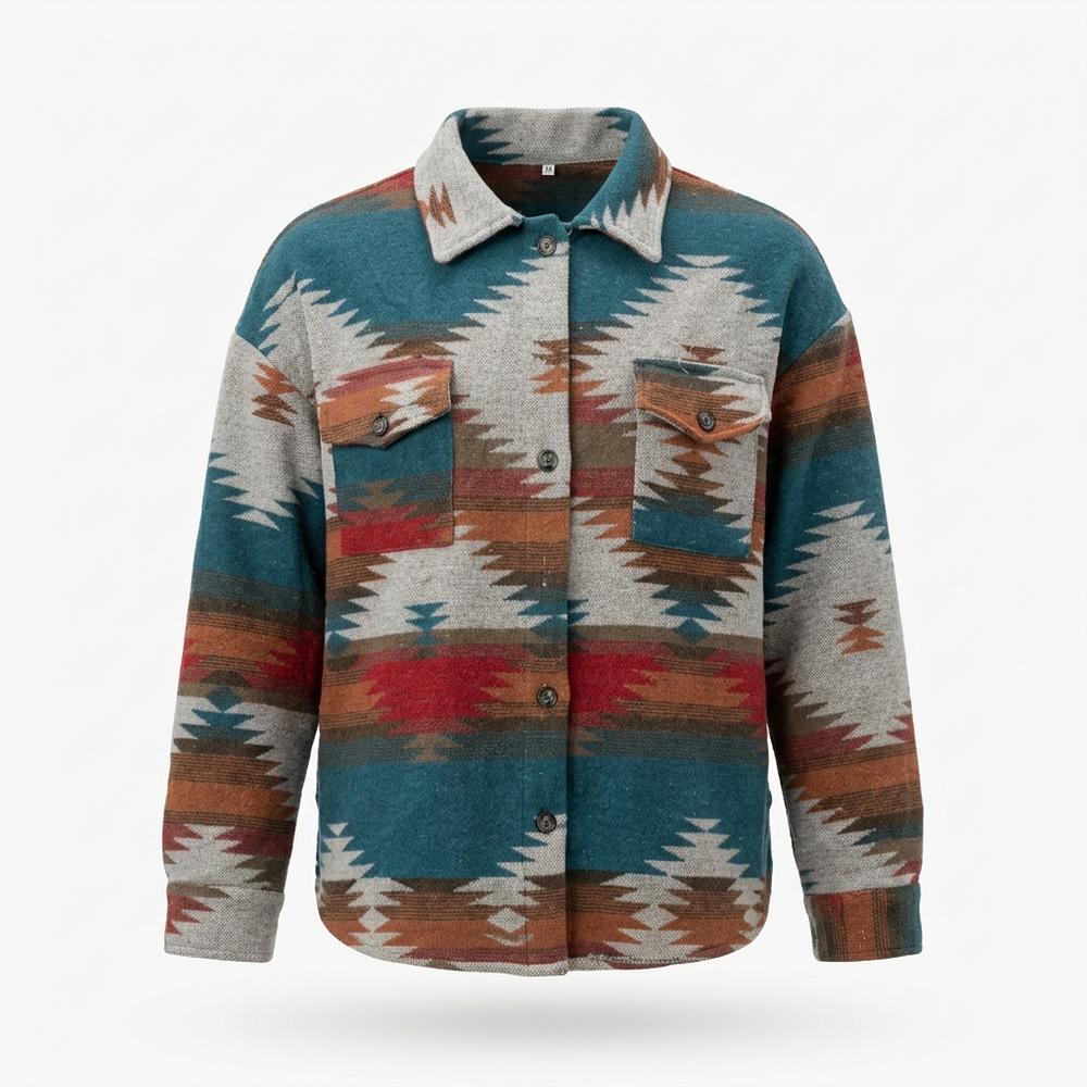 Allsaints Leather - Lesol | Patterned Buttoned Jacket Unisex