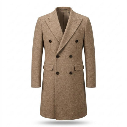 Allsaints Leather - Kasin | Double-Breasted Textured Coat Men