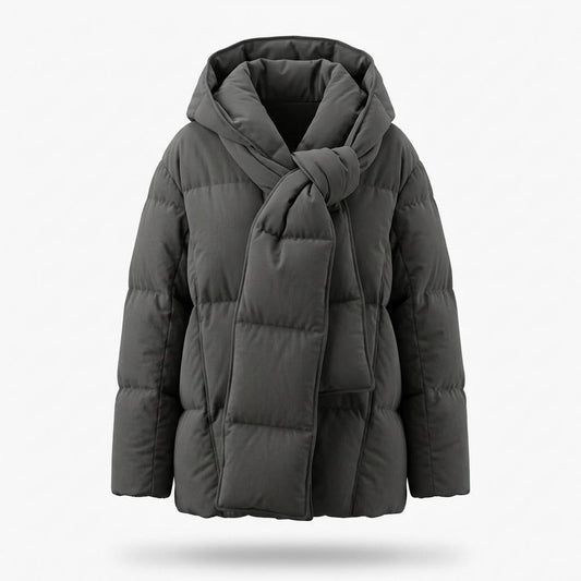 Allsaints Leather - Lasol | Padded Scarf-Neck Jacket Women