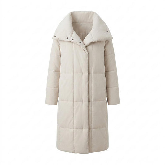 Allsaints Leather - Vimer | Quilted Funnel-Neck Coat Women