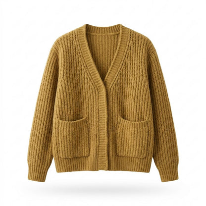 Allsaints Leather - Laral | Ribbed V-Neck Knit Cardigan Women