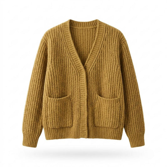 Allsaints Leather - Laral | Ribbed V-Neck Knit Cardigan Women