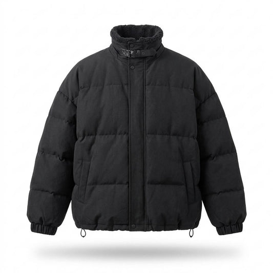 Allsaints Leather - Elram | Padded High-Collar Jacket Unisex