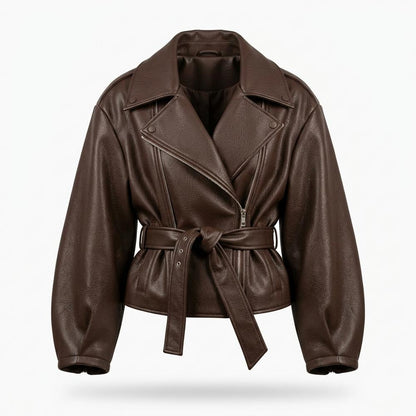 Allsaints Leather - Talen | Belted Oversized Leather Jacket Women