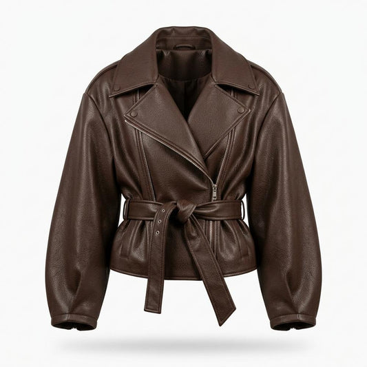 Allsaints Leather - Talen | Belted Oversized Leather Jacket Women