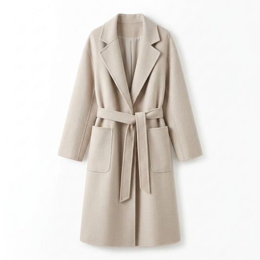 Allsaints Leather - Sesen | Belted Wool Coat Women