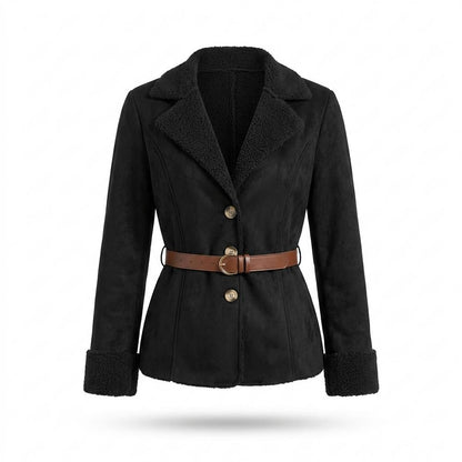 Allsaints Leather - Almer | Belted Shearling-Lined Jacket Women