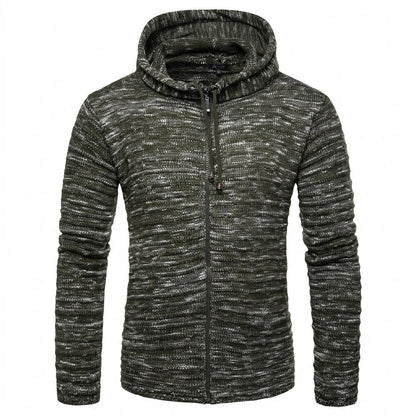 Allsaints Leather - Rufil | Heathered Knitted Hoodie Men