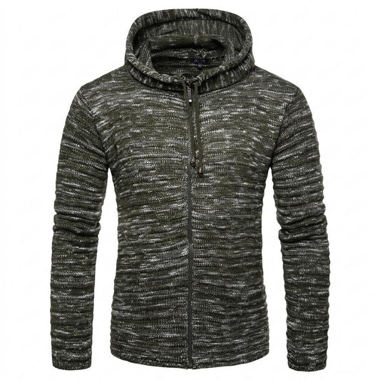 Allsaints Leather - Rufil | Heathered Knitted Hoodie Men