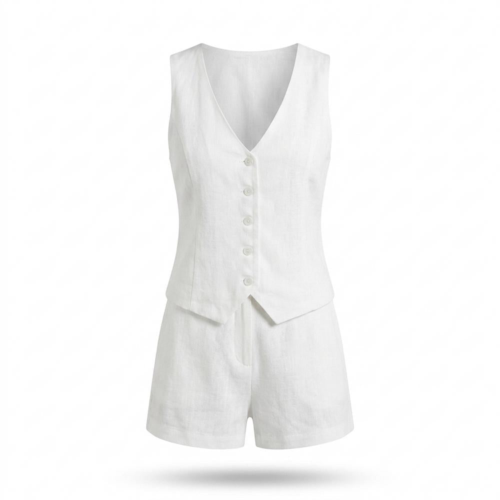 Allsaints Leather - Taram | Two-Piece Buttoned Suit Women