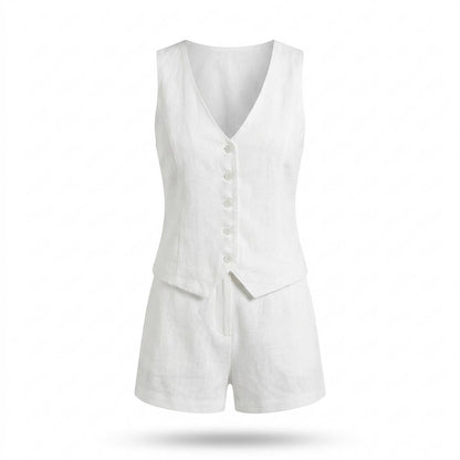 Allsaints Leather - Taram | Two-Piece Buttoned Suit Women