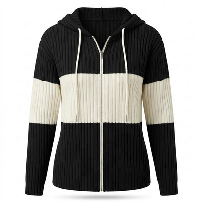 Allsaints Leather - Nomor | Ribbed Color-Blocked Knit Cardigan Women