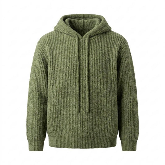 Allsaints Leather - Cator | Rib-Knit Relaxed-Fit Hoodie Unisex