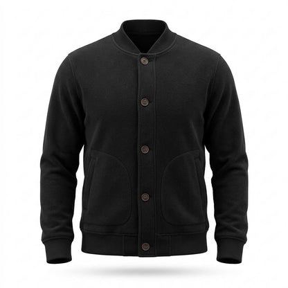 Allsaints Leather - Nekar | Button-Front Fleece Jacket Men