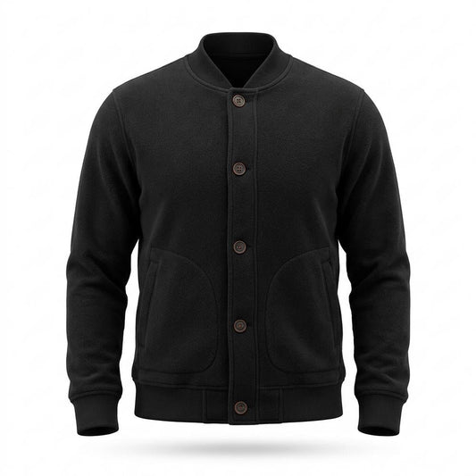Allsaints Leather - Nekar | Button-Front Fleece Jacket Men