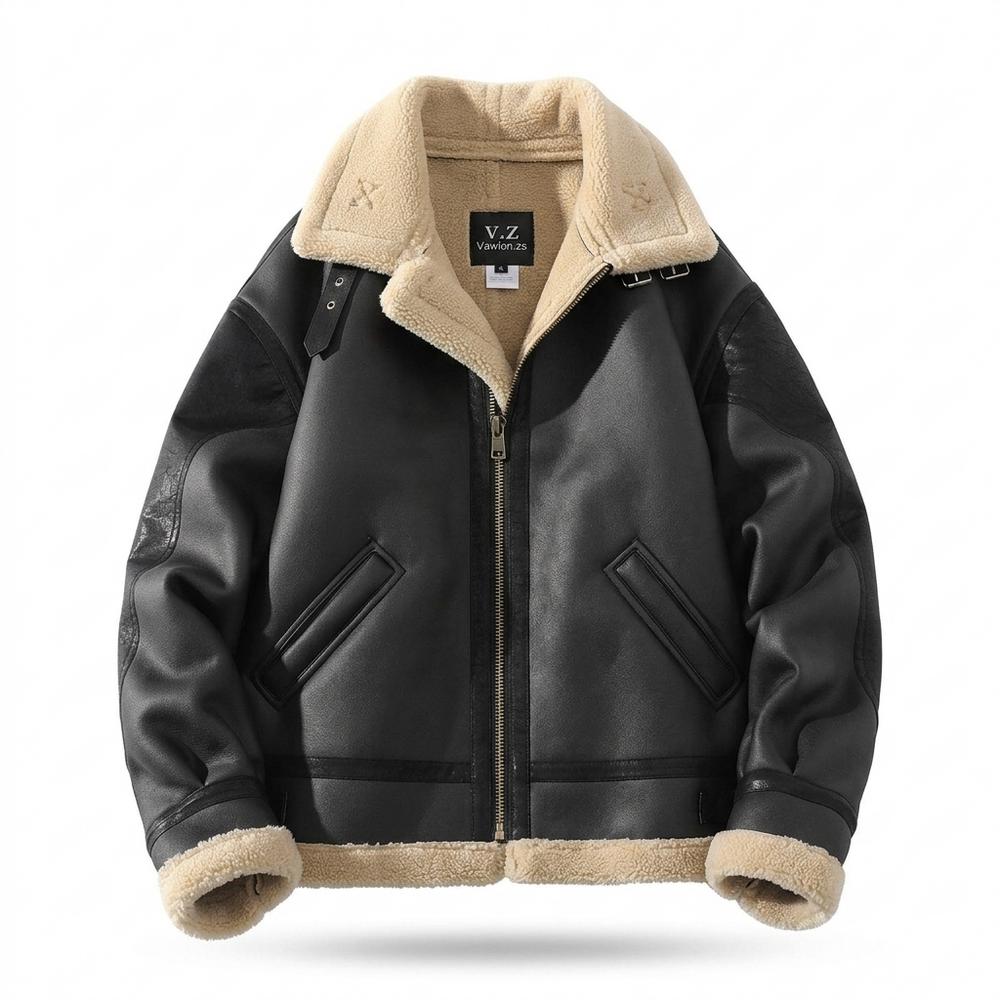 Allsaints Leather - Lamim | Shearling-Lined Zip-Up Leather Jacket Men