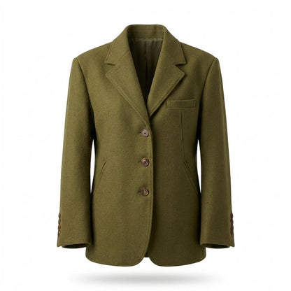 Allsaints Leather - Nolor | Single-Breasted Notched Lapel Blazer Women