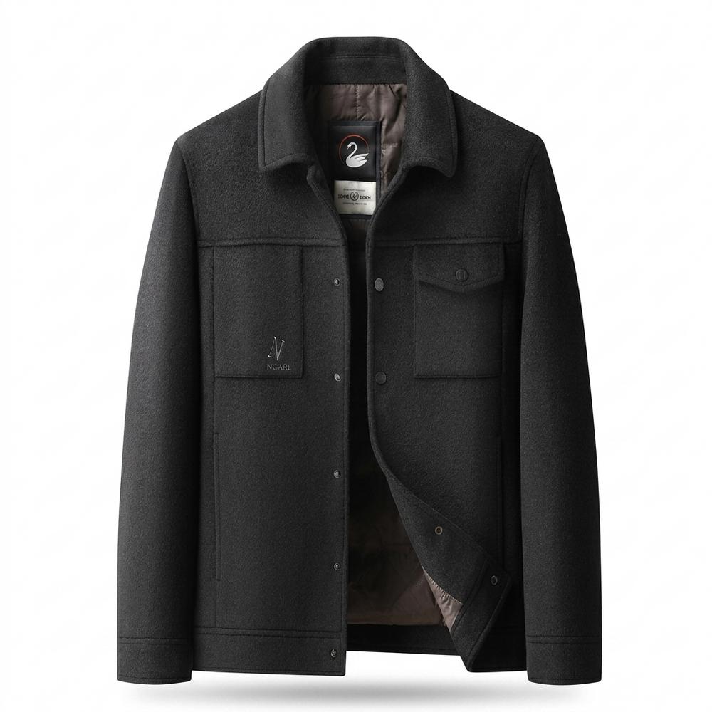 Allsaints Leather - Losen | Woolen Button-Front Jacket Men