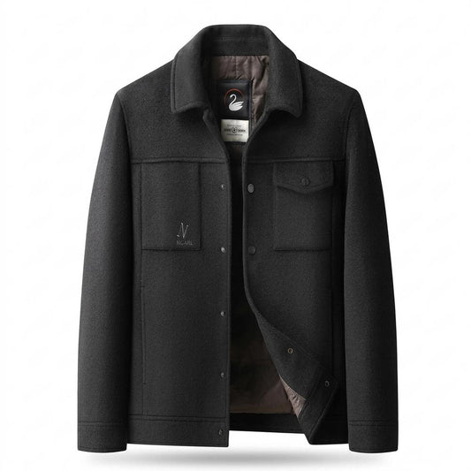 Allsaints Leather - Losen | Woolen Button-Front Jacket Men