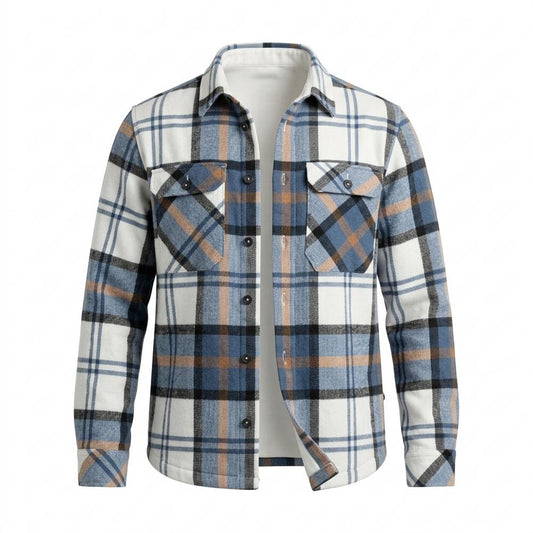 Allsaints Leather - Allor | Plaid Lined Jacket Men