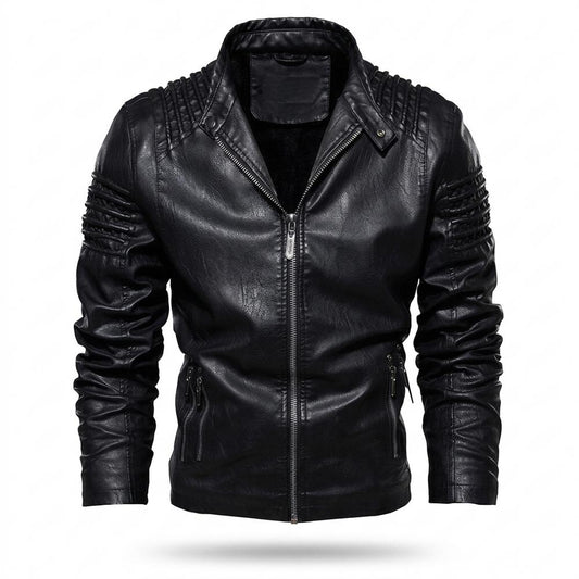 Allsaints Leather - Loral | Quilted Lined Leather Jacket Men
