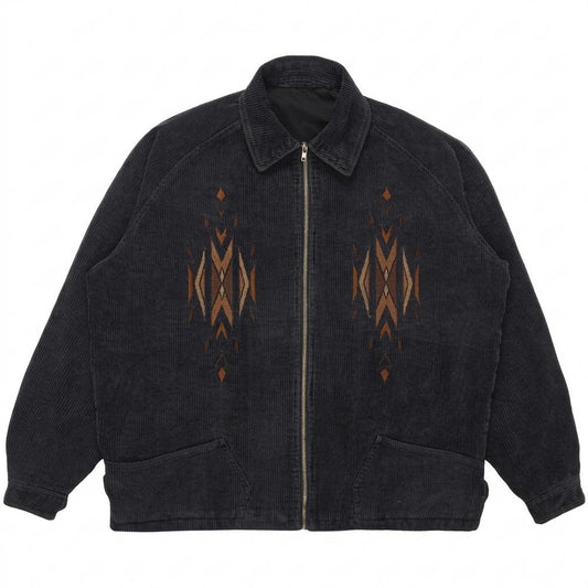 Allsaints Leather - Senud | Embroidered Corduroy Jacket Unisex