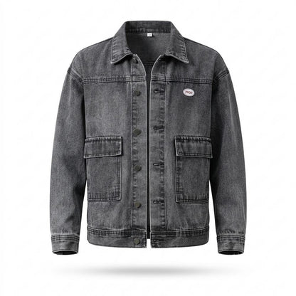 Allsaints Leather - Ellin | Washed-Out Button-Front Denim Jacket Men
