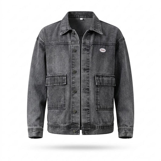 Allsaints Leather - Ellin | Washed-Out Button-Front Denim Jacket Men