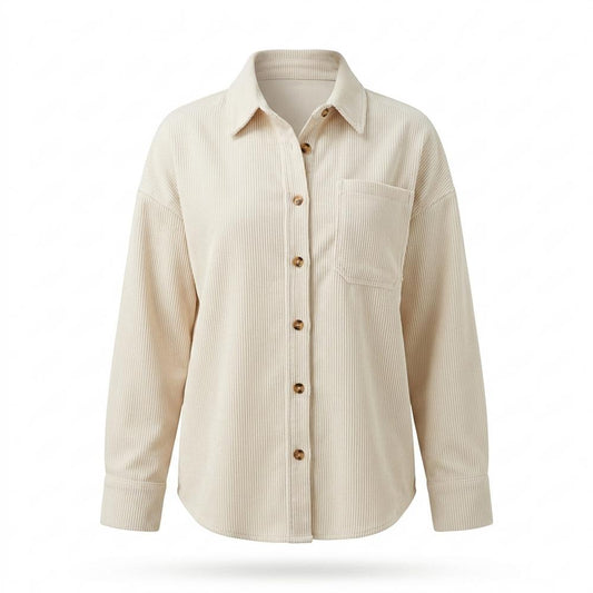 Allsaints Leather - Arral | Corduroy Button-Up Shirt Women