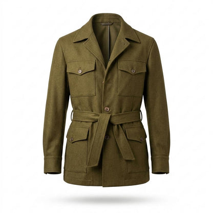 Allsaints Leather - Nesan | Belted Four-Pocket Jacket Men