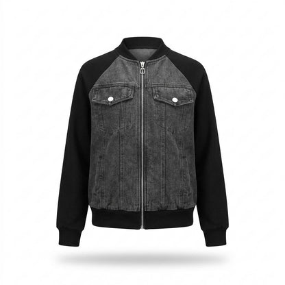 Allsaints Leather - Lavar | Two-Tone Zip-Up Jacket Women