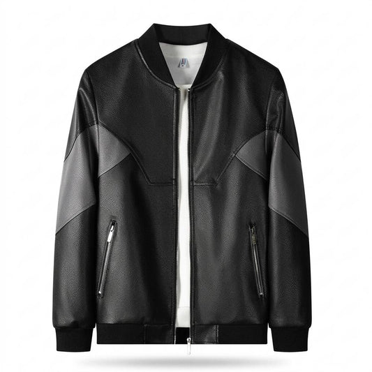 Allsaints Leather - Lozan | Two-Tone Textured Leather Jacket Men