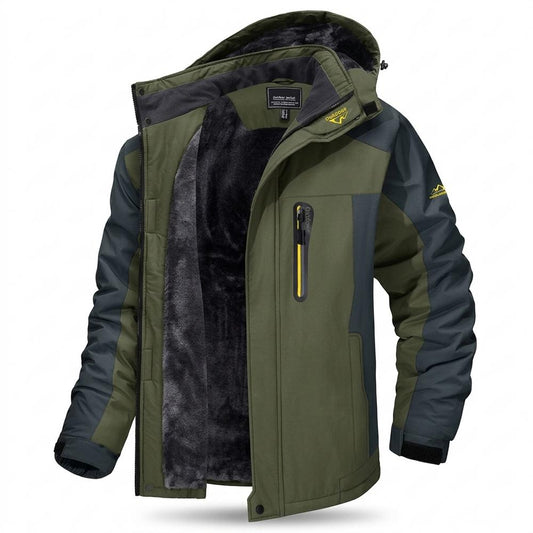 Allsaints Leather - Arser | Fleece-Lined Hooded Jacket Men