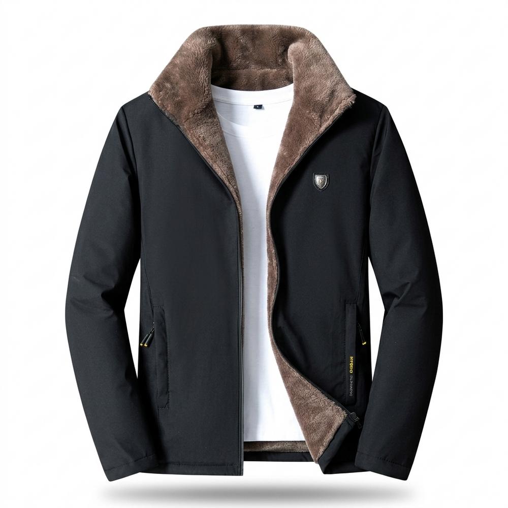 Allsaints Leather - Samor | Fleece-Lined Zip-Up Jacket Men