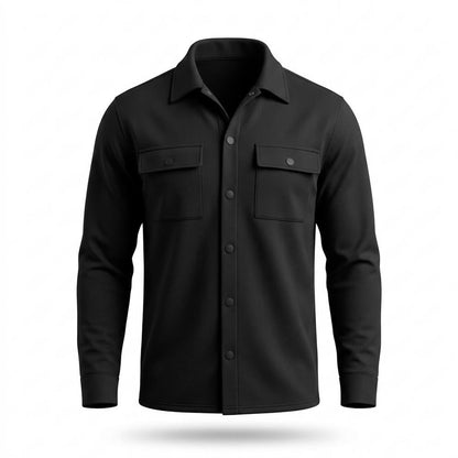 Allsaints Leather - Marev | Button-Up Flap-Pocket Shirt Men