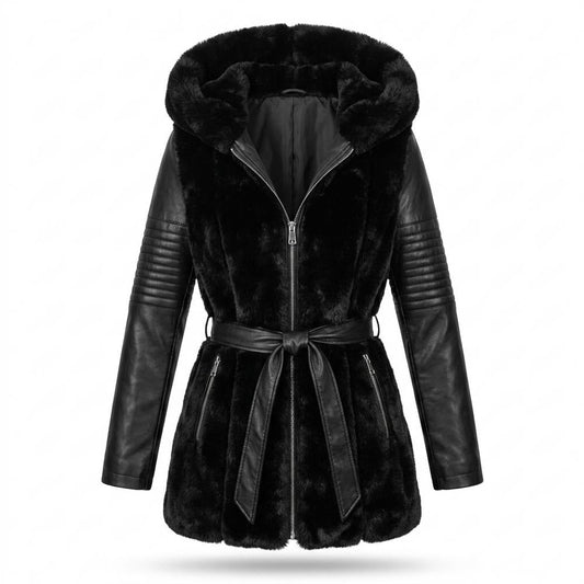 Allsaints Leather - Tisan | Hooded Belted Coat Women