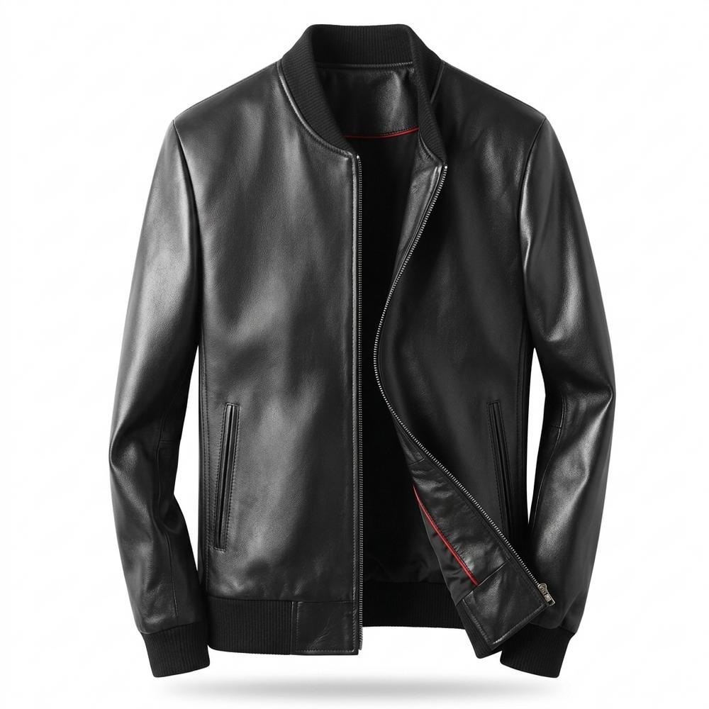 Allsaints Leather - Corum | Bomber-Style Zip-Up Leather Jacket Men