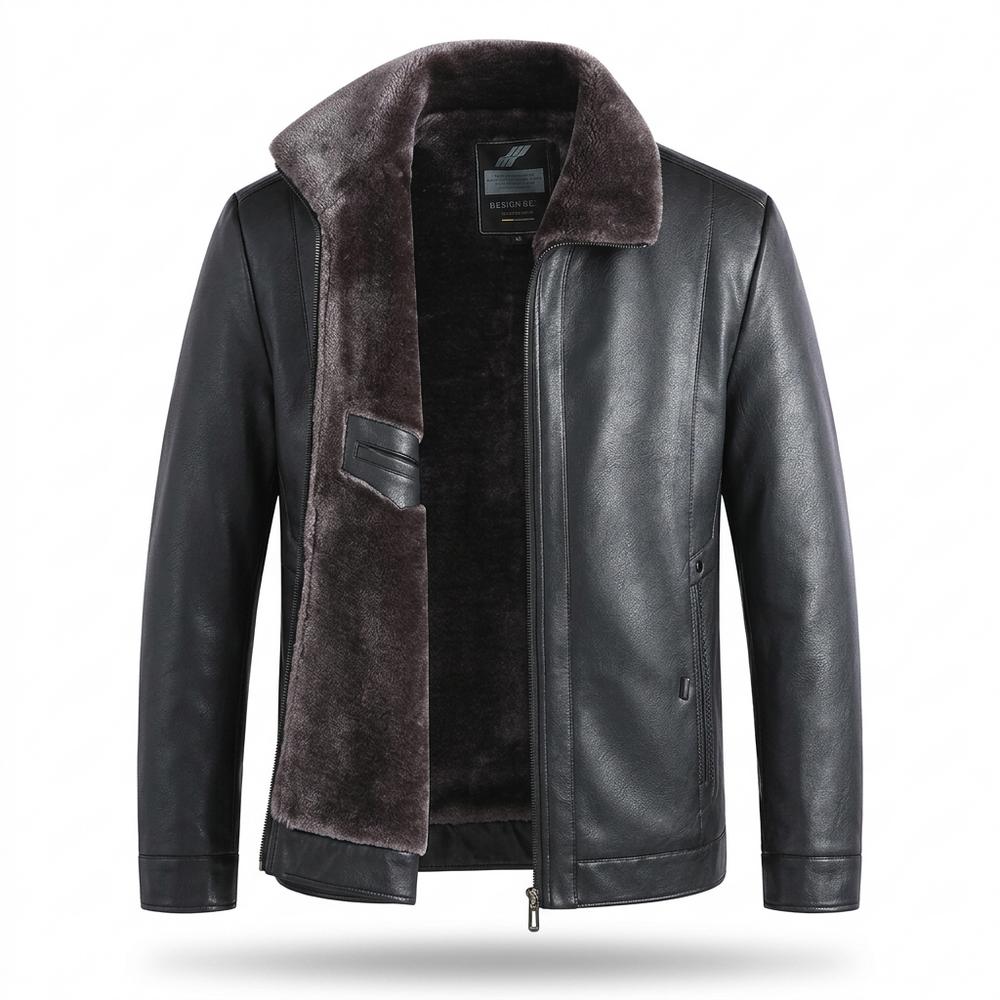 Allsaints Leather - Lezan | Lined Zip-Up Leather Jacket Men