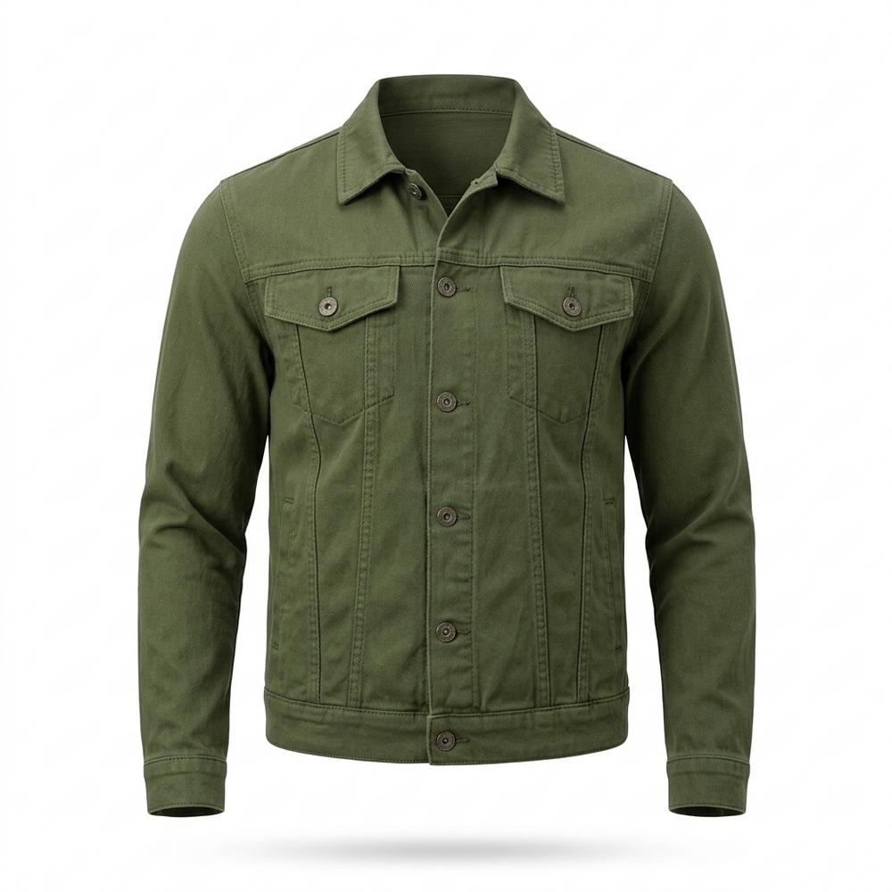 Allsaints Leather - Aldar | Button-Front Slim Fit Denim Jacket Men