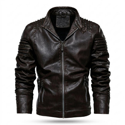Allsaints Leather - Lubev | Quilted Lined Leather Jacket Men