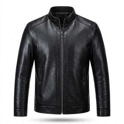 Allsaints Leather - Cirod | Zippered Stand-Collar Leather Jacket Men