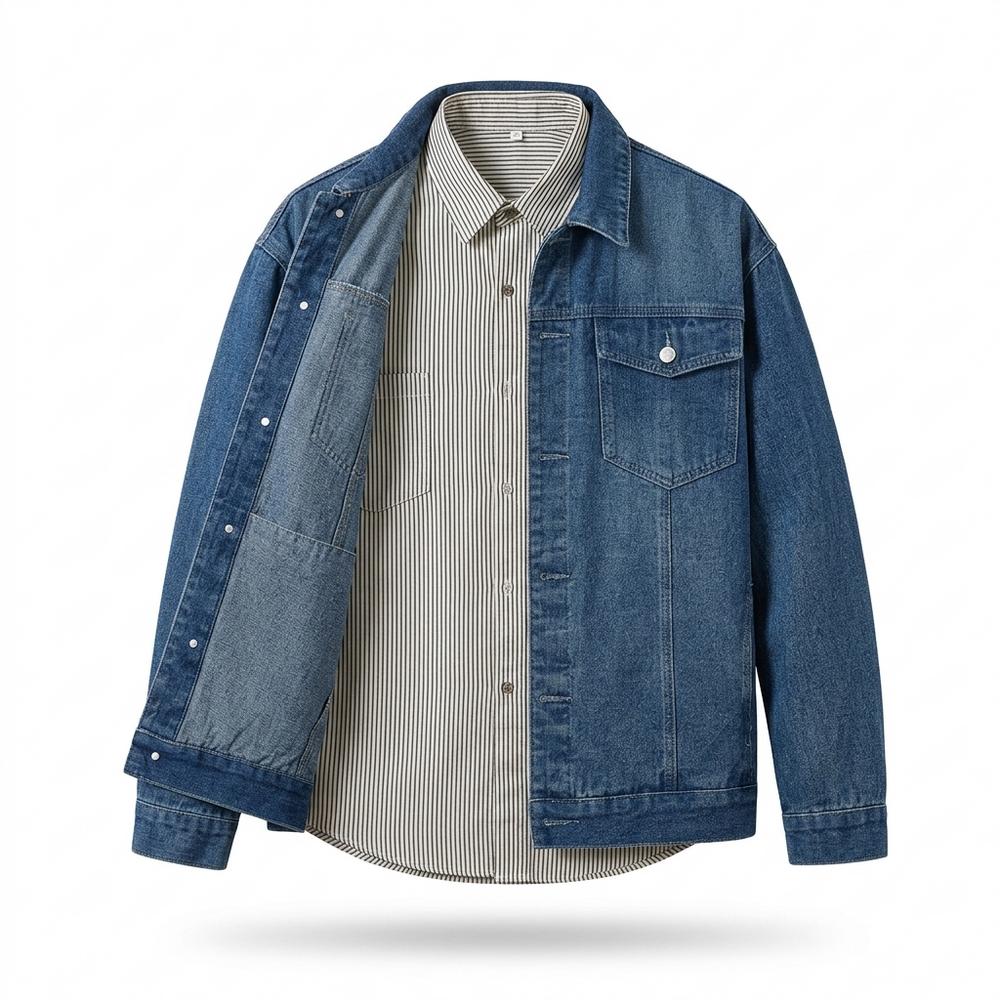 Allsaints Leather - Vaser | Button-Front Regular Fit Denim Jacket Men