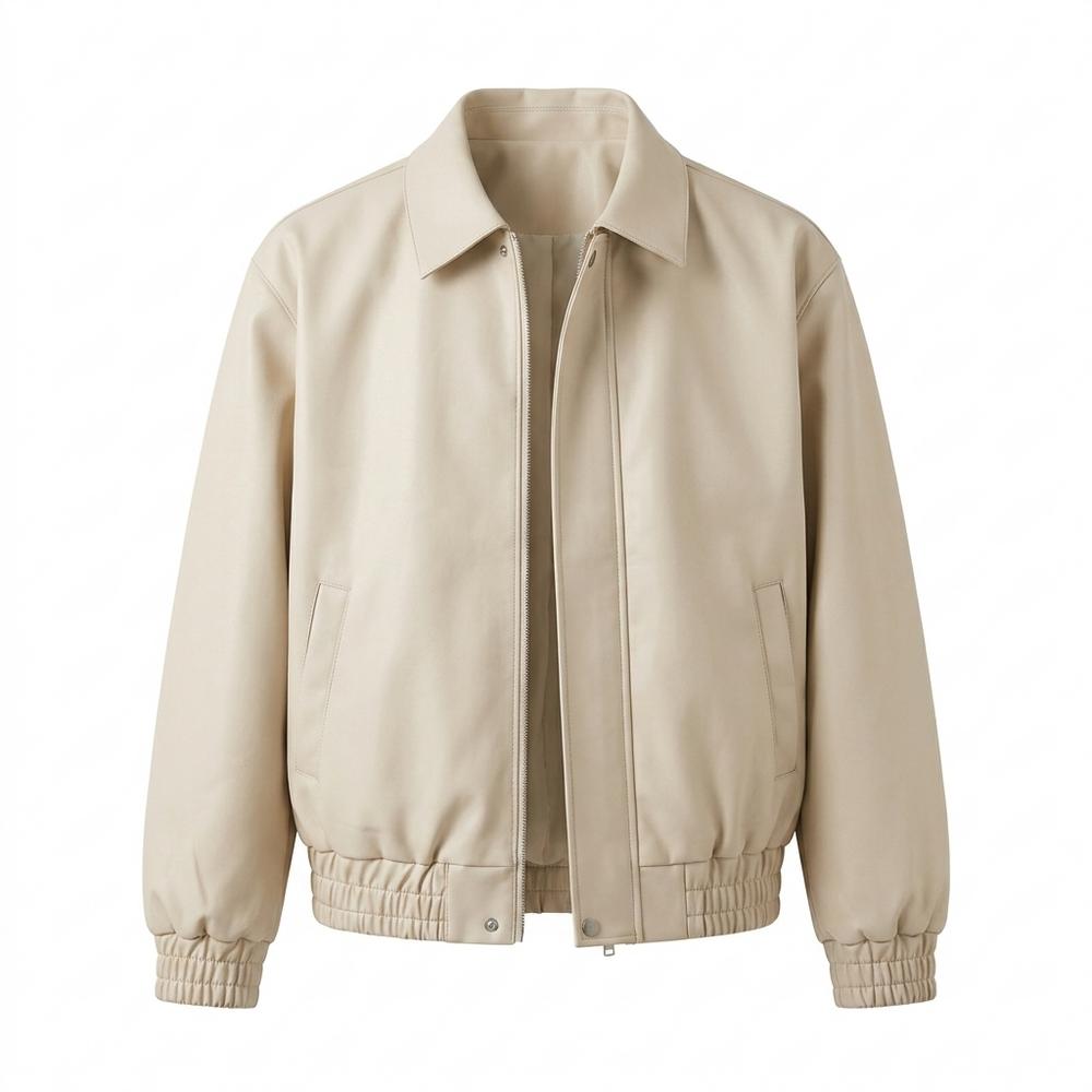 Allsaints Leather - Neren | Zip-Front Collared Jacket Men