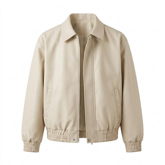 Allsaints Leather - Neren | Zip-Front Collared Jacket Men