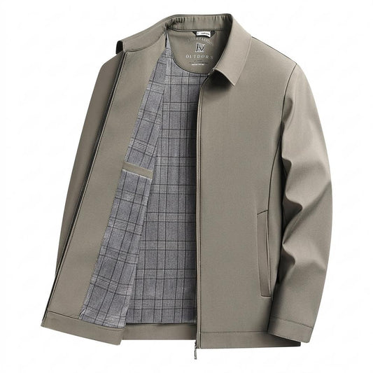 Allsaints Leather - Zedar | Zip-Up Plaid-Lined Jacket Men