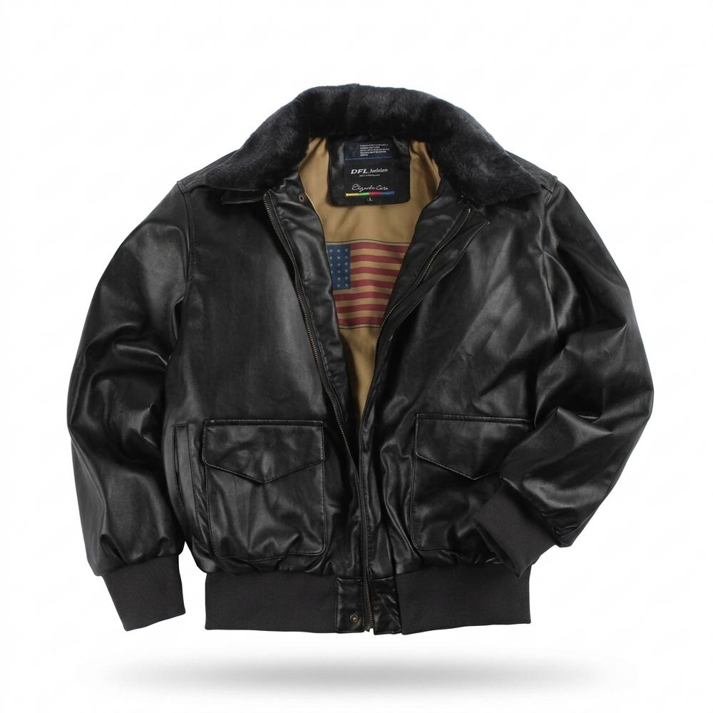 Allsaints Leather - Nesin | Faux-Fur Collar Zip-Up Leather Jacket Men