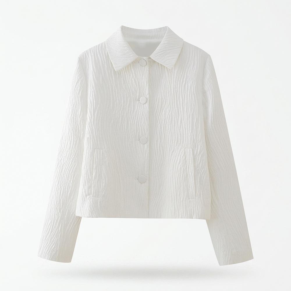 Allsaints Leather - Tihal | Textured Cropped Jacket Women