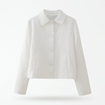 Allsaints Leather - Tihal | Textured Cropped Jacket Women