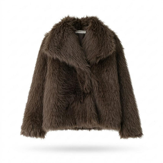 Allsaints Leather - Lynav | Faux-Fur Lapel-Collar Jacket Women