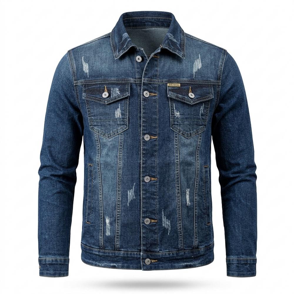 Allsaints Leather - Arlen | Washed Distressed Denim Jacket Men